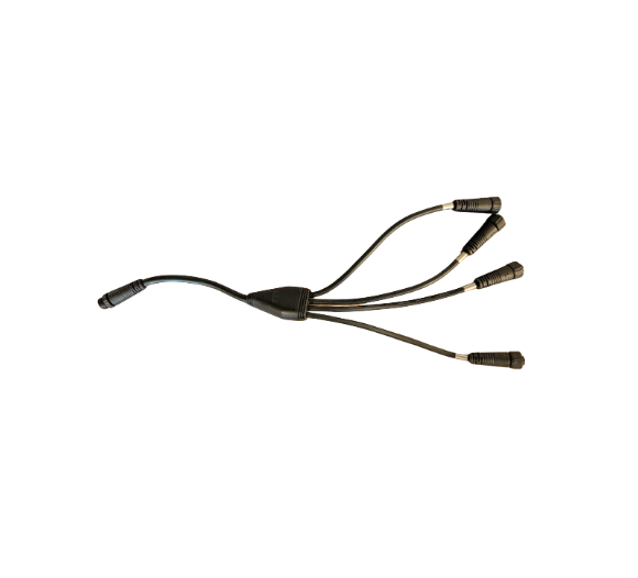Cultivation red cable splitter, 4 plug