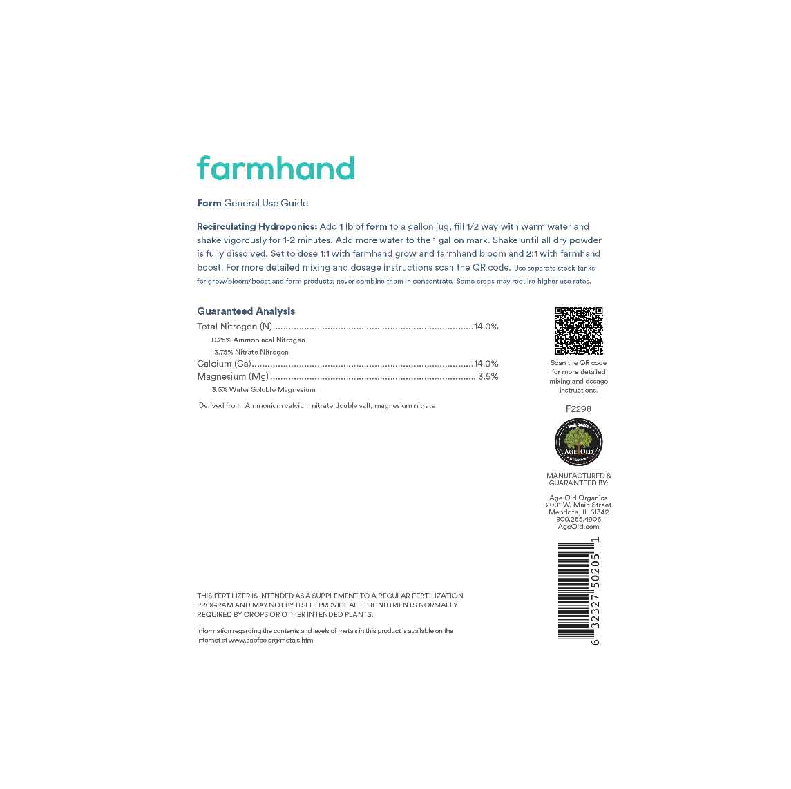 farmhand® form, grow & boost