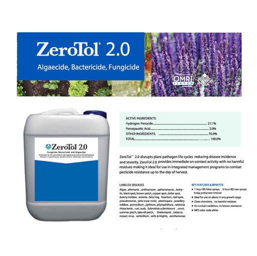 Zerotol 2.0 key feature with active ingredients