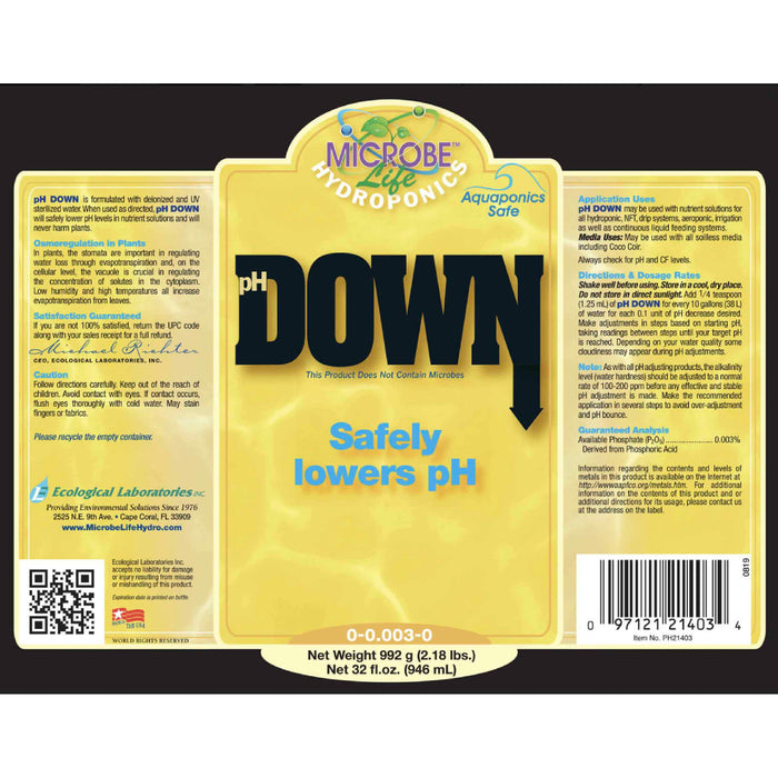 ph down product information